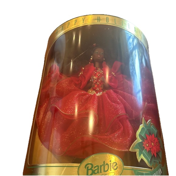 1993 Happy Holidays Barbie Doll African American Special Edition Mattel